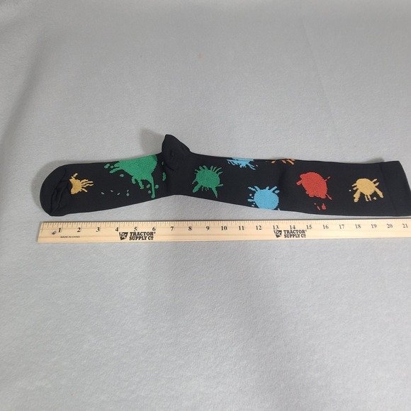 Compression socks Lot Of 2 Paint Splotches/stripes L - XL 274715 - Picture 5 of 6